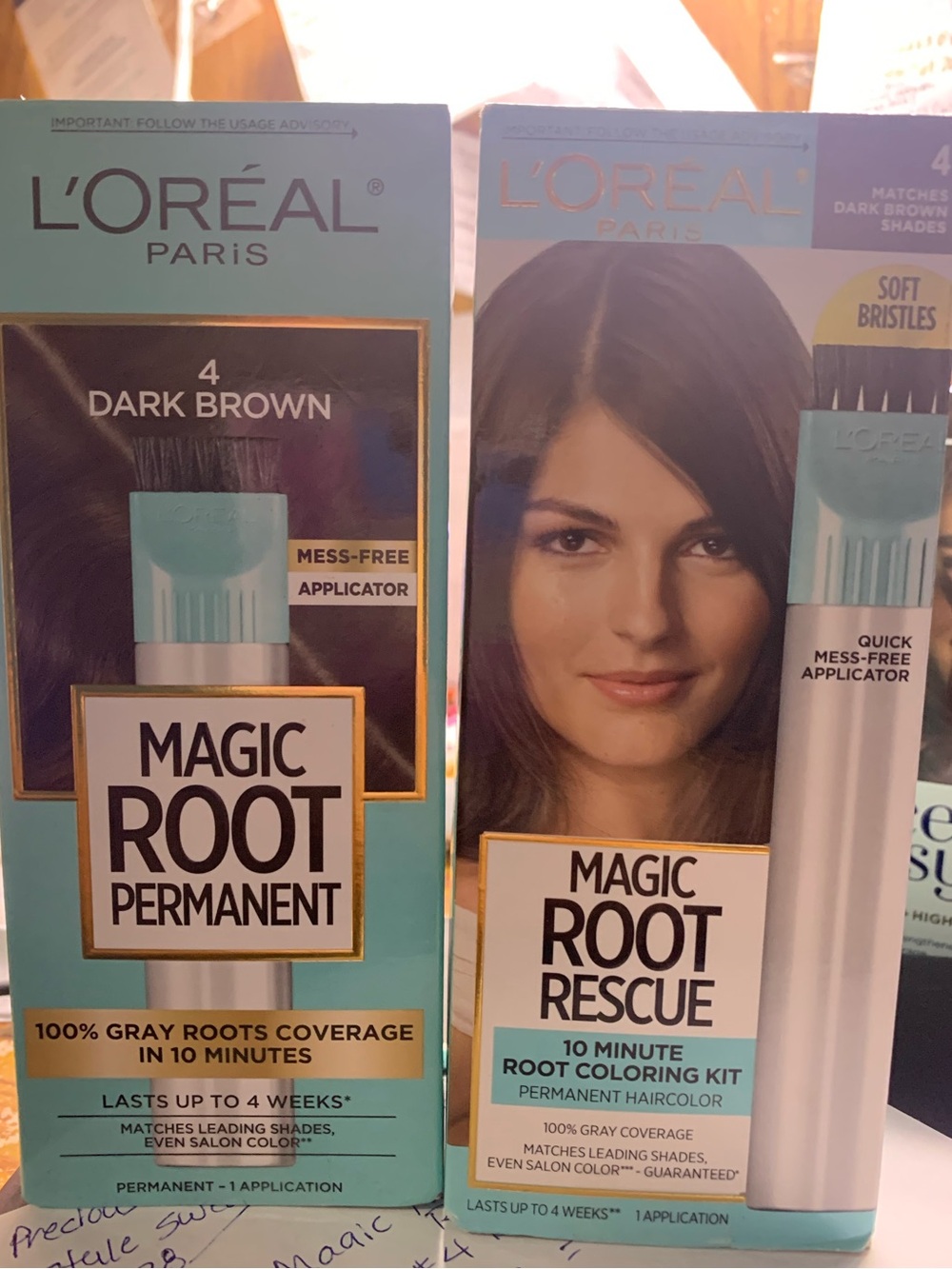 L’Oréal Magic Root Rescue Dark Brown x 2 -10 Minute Application